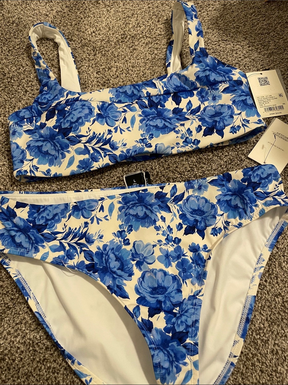 Alex Marie Blue Floral Bikini Set